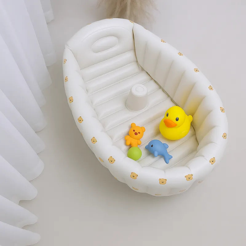 Baignoire Gonflable pour Bébé, Baignoire Portable de Voyage et Bain Infantile