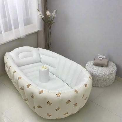 Baignoire Gonflable pour Bébé, Baignoire Portable de Voyage et Bain Infantile