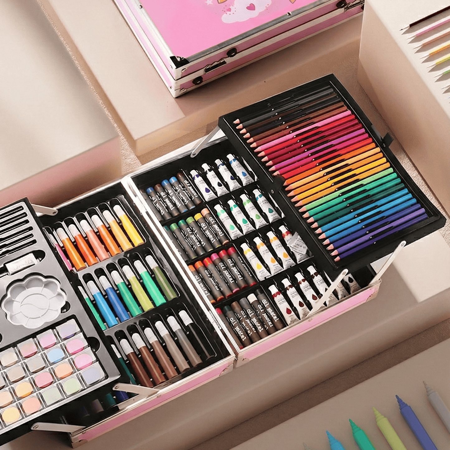 Kit de peinture 145 pièces Mallette